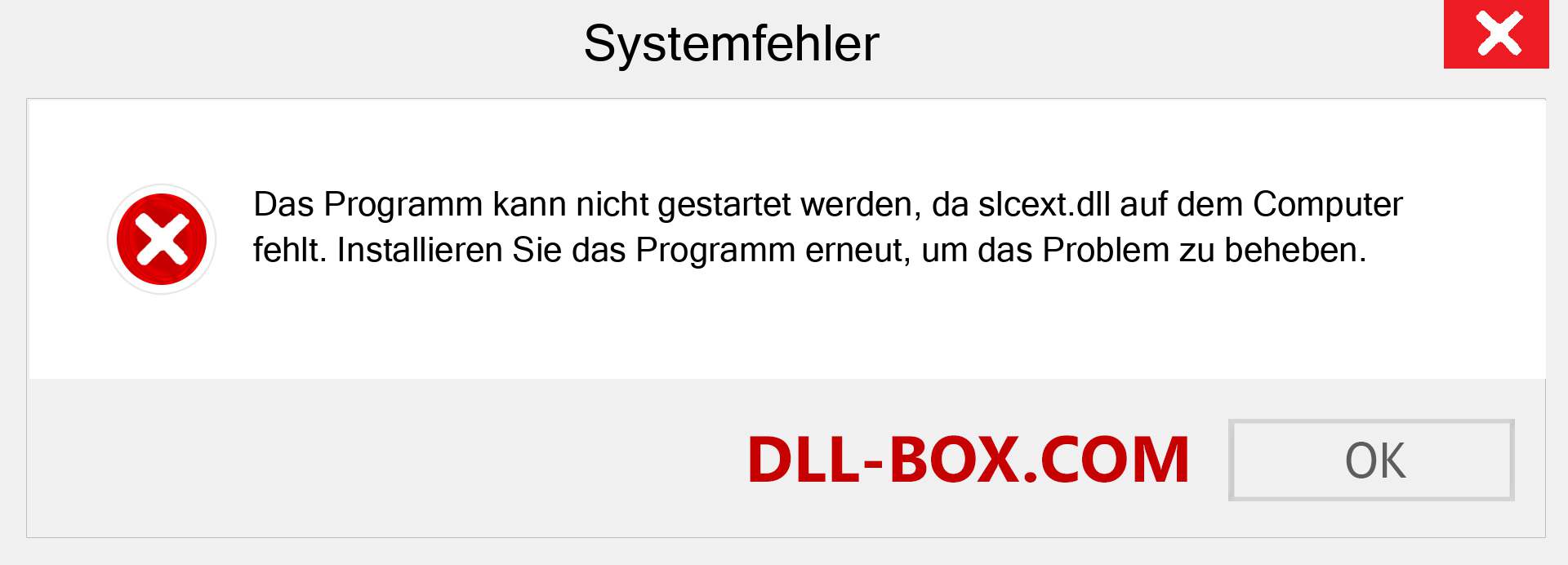 slcext.dll-Datei fehlt?. Download für Windows 7, 8, 10 - Fix slcext dll Missing Error unter Windows, Fotos, Bildern