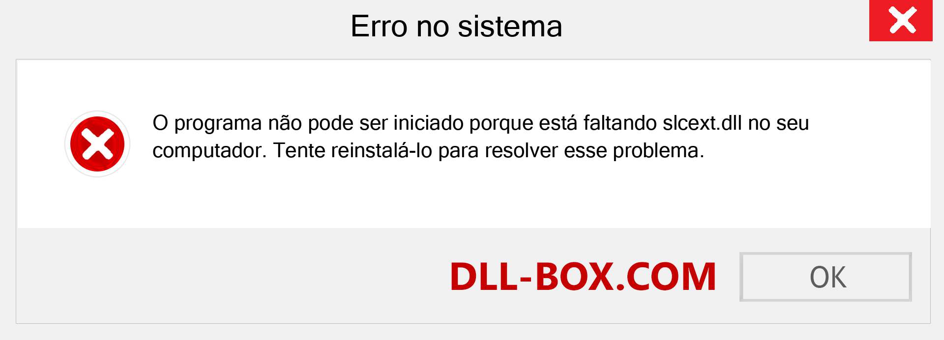 Arquivo slcext.dll ausente ?. Download para Windows 7, 8, 10 - Correção de erro ausente slcext dll no Windows, fotos, imagens